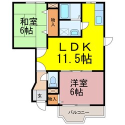 アンソレイエアピテの物件間取画像